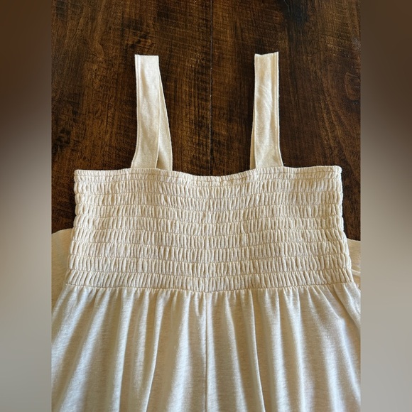 FP Beach | Homecoming Linen Blend Jumpsuit Extra Wide Leg, Cream - Picture 4 of 7